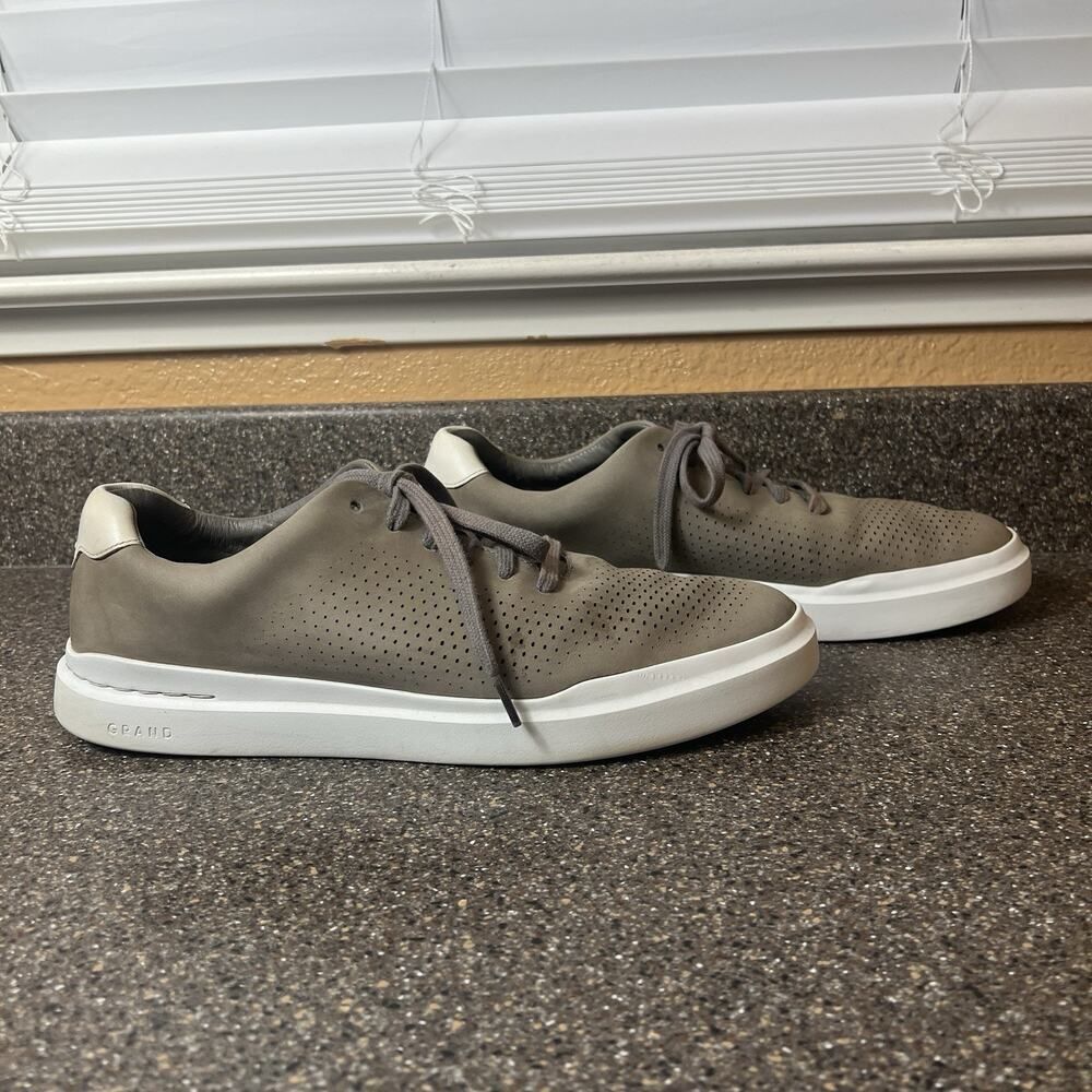Cole Haan GrandSeries Mens 11.5 M Shoes Sneaker Beige Leather Casual Comfort Low - Picture 4 of 12